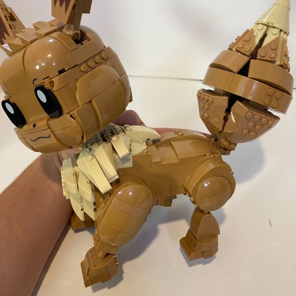 Pokemon Mega Construx Jumbo Eevee Figure HDL84 Complete Set - Picture 4 of 9